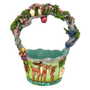 Jim Shore Heartwood Creek Signs Of Springtime Basket
